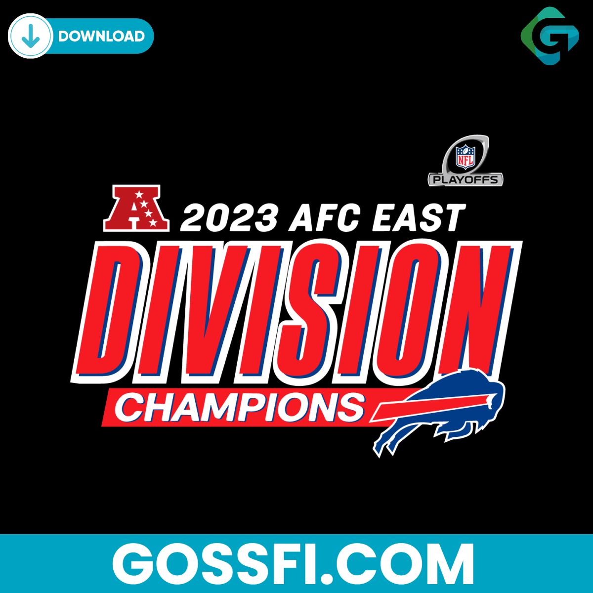 Buffalo Bills Division Champions Football Svg Digital Download