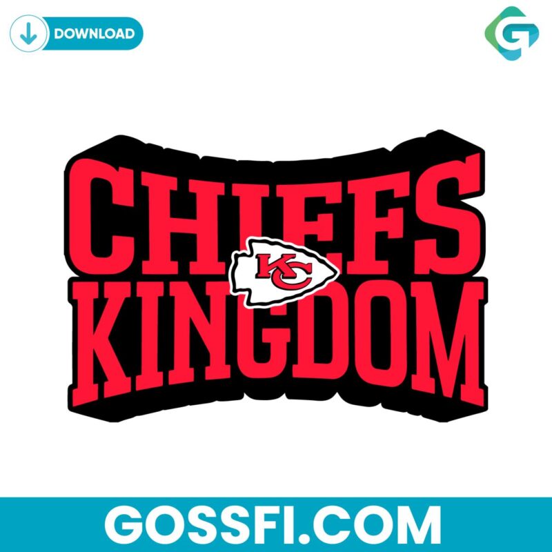 Chiefs Kingdom Kansas City Football Svg Digital Download
