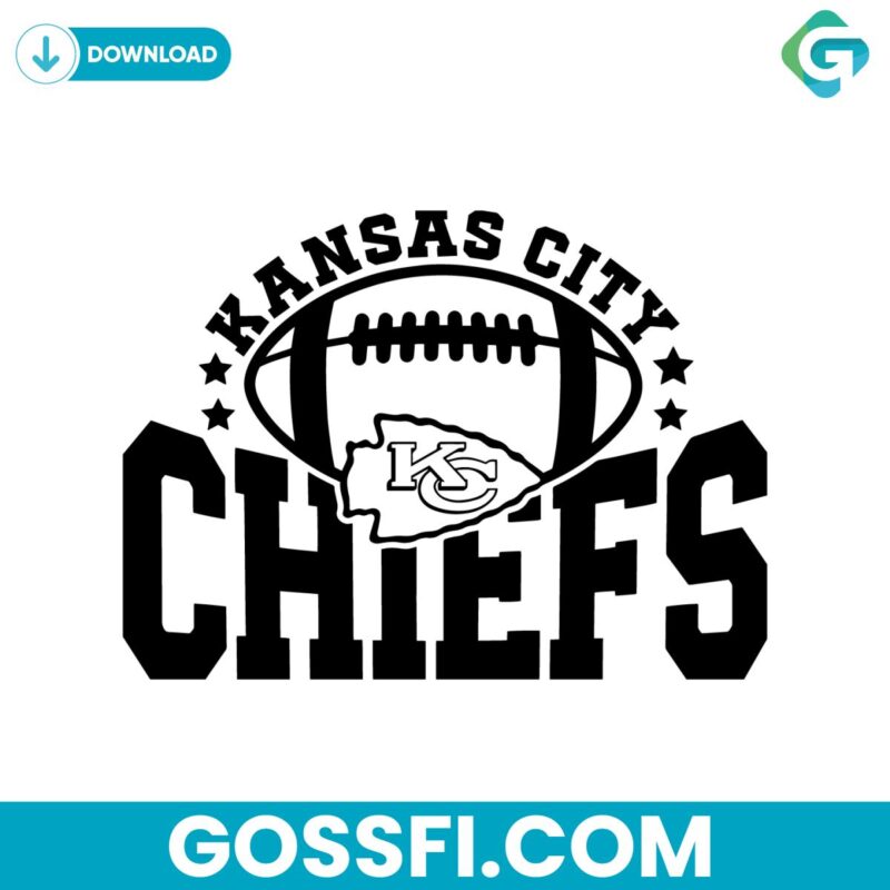 Football Kansas City Chiefs Logo Svg Digital Download