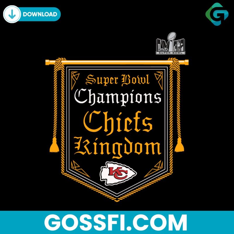 Super Bowl Chiefs Kingdom Kansas City Football Svg