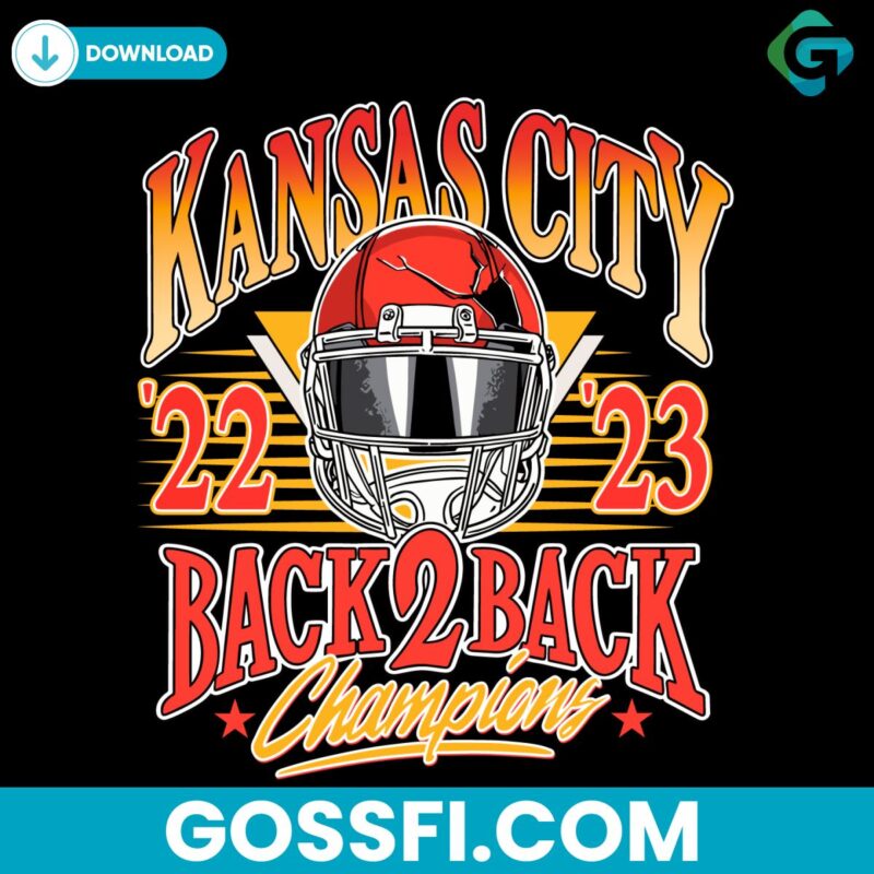 Kansas City Back To Back Champions 2023 Super Bowl Png