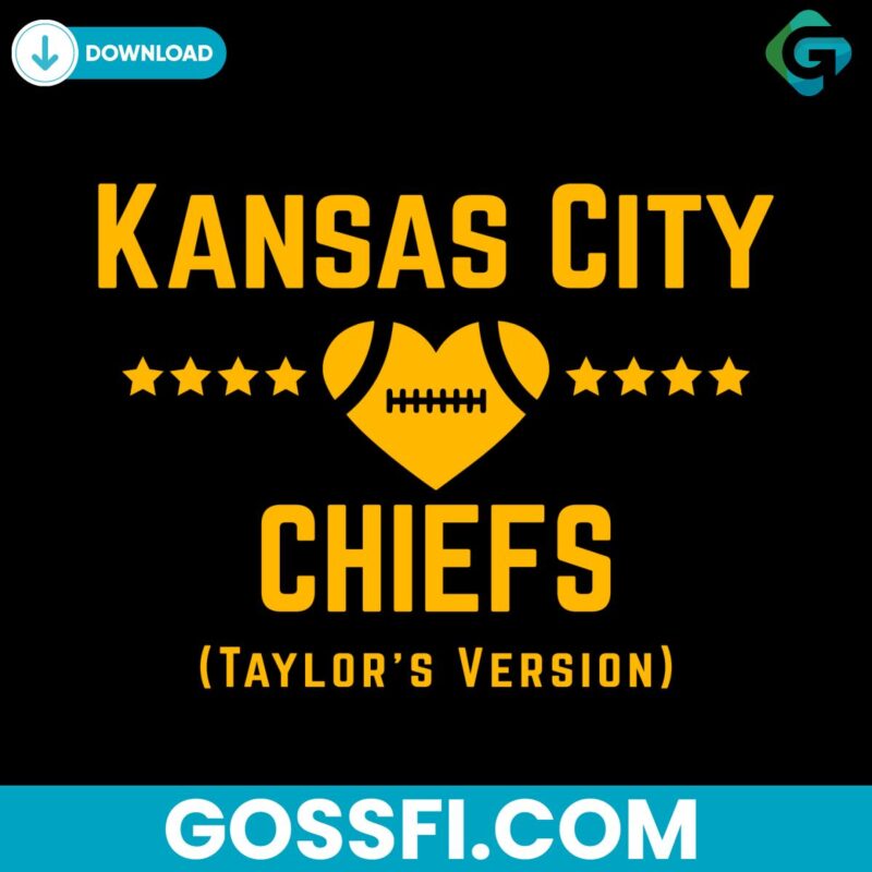 Kansas City Chiefs Taylors Version Svg Digital Download
