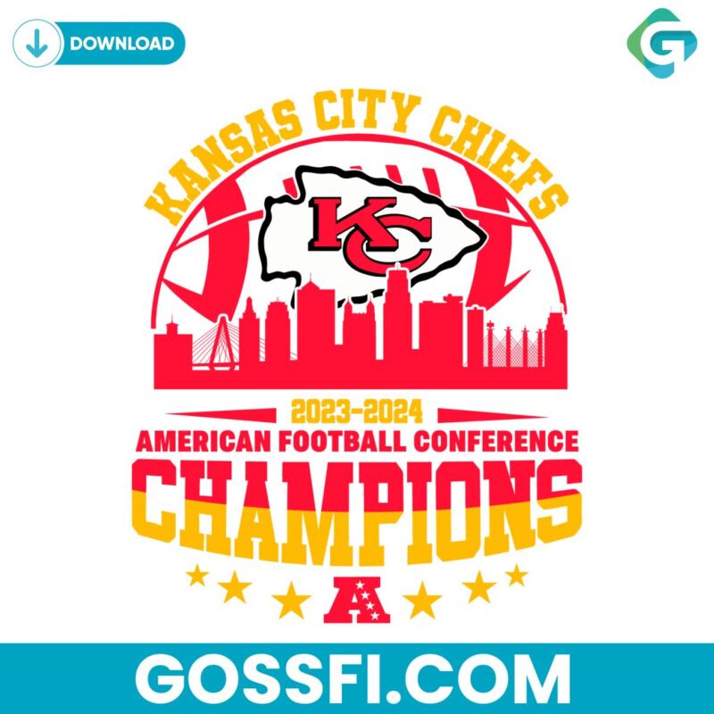 Kansas City Chiefs AFC Champions Svg Digital Download
