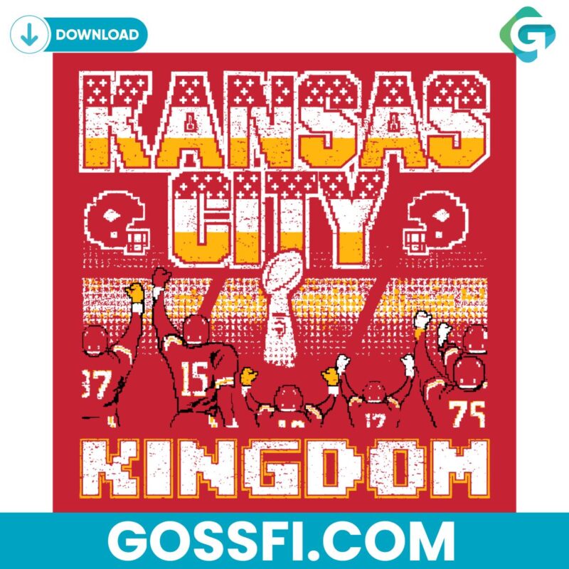 Kansas City Kingdom Chiefs Football Svg Digital Download